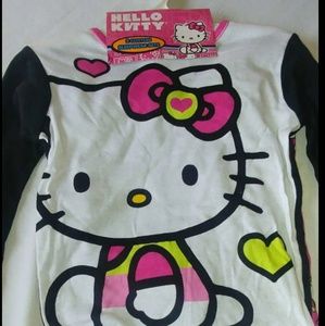 💥HELLO KITTY, 2 SET, 4 PIECE COTTON PAJAMAS. BRAN